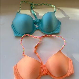 Victoria Secrets Vibrant Bra Set with Braided Straps